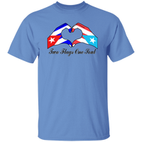 Thumbnail for Two Flags One Soul Cuba Puerto Rico T-Shirt