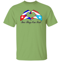 Thumbnail for Two Flags One Soul Cuba Puerto Rico T-Shirt