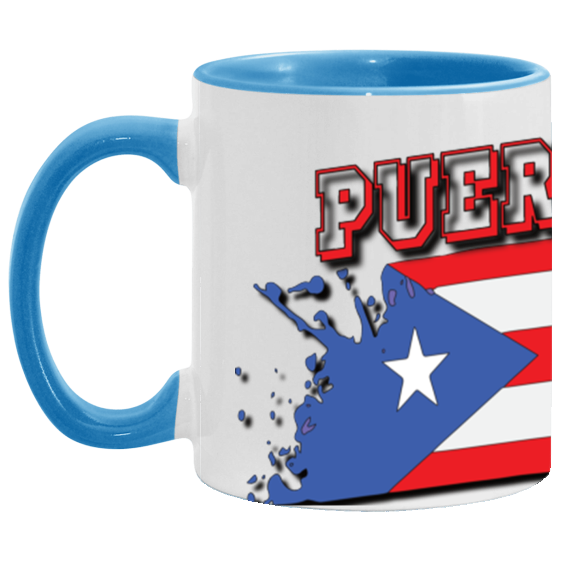 Puerto Rico Island Splash 11oz Accent Mug