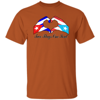 Thumbnail for Two Flags One Soul Cuba Puerto Rico T-Shirt