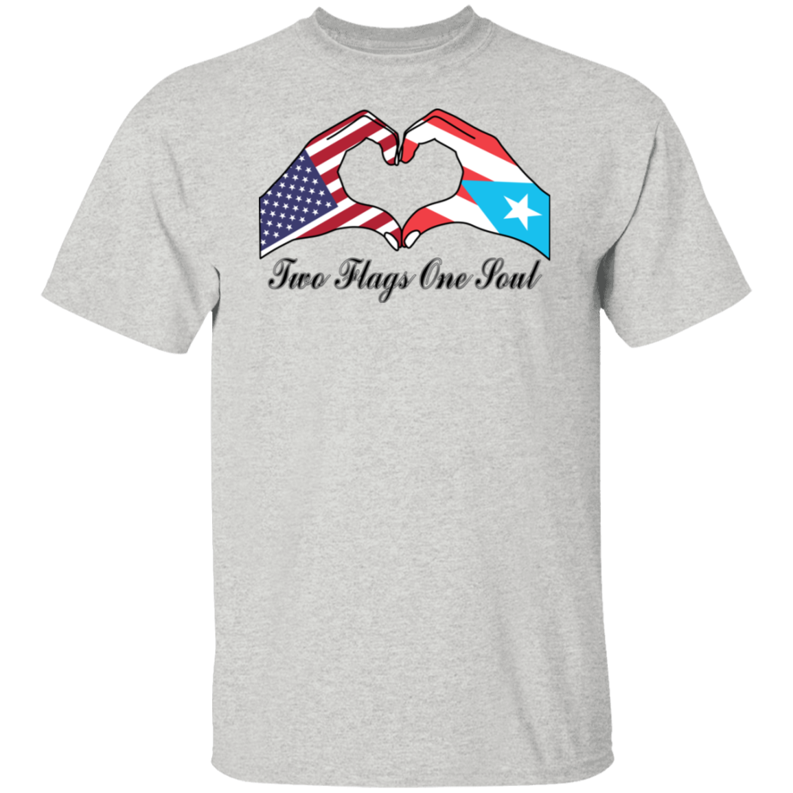 Two Flags One Sould USA Puerto Rico T-Shirt