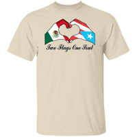 Thumbnail for Two Flags One Soul Mexico Puerto Rico T-Shirt