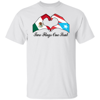 Thumbnail for Two Flags One Soul Mexico Puerto Rico T-Shirt