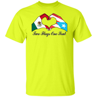 Thumbnail for Two Flags One Soul Mexico Puerto Rico T-Shirt