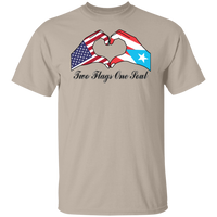 Thumbnail for Two Flags One Sould USA Puerto Rico T-Shirt