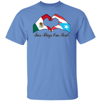 Thumbnail for Two Flags One Soul Mexico Puerto Rico T-Shirt