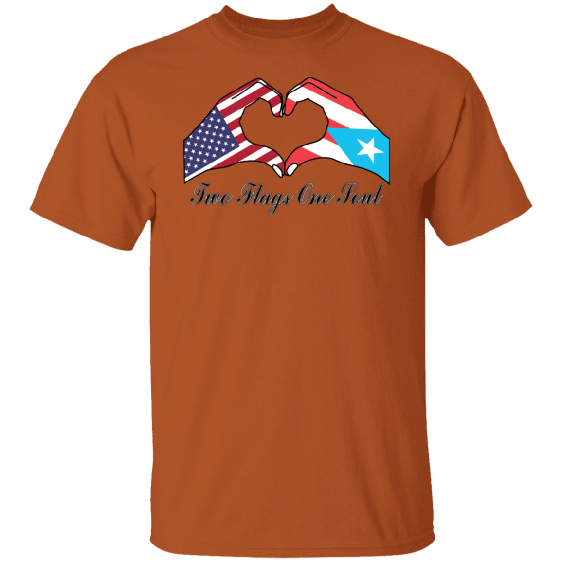 Two Flags One Sould USA Puerto Rico T-Shirt