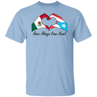 Thumbnail for Two Flags One Soul Mexico Puerto Rico T-Shirt