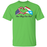 Thumbnail for Two Flags One Sould USA Puerto Rico T-Shirt