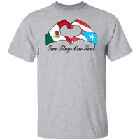 Thumbnail for Two Flags One Soul Mexico Puerto Rico T-Shirt