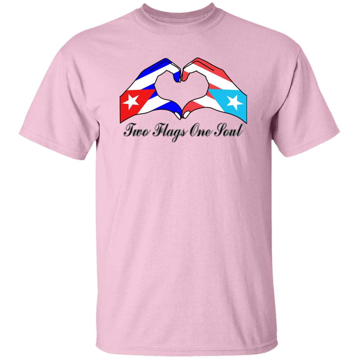 Two Flags One Soul Cuba Puerto Rico T-Shirt