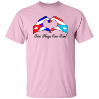 Thumbnail for Two Flags One Soul Cuba Puerto Rico T-Shirt