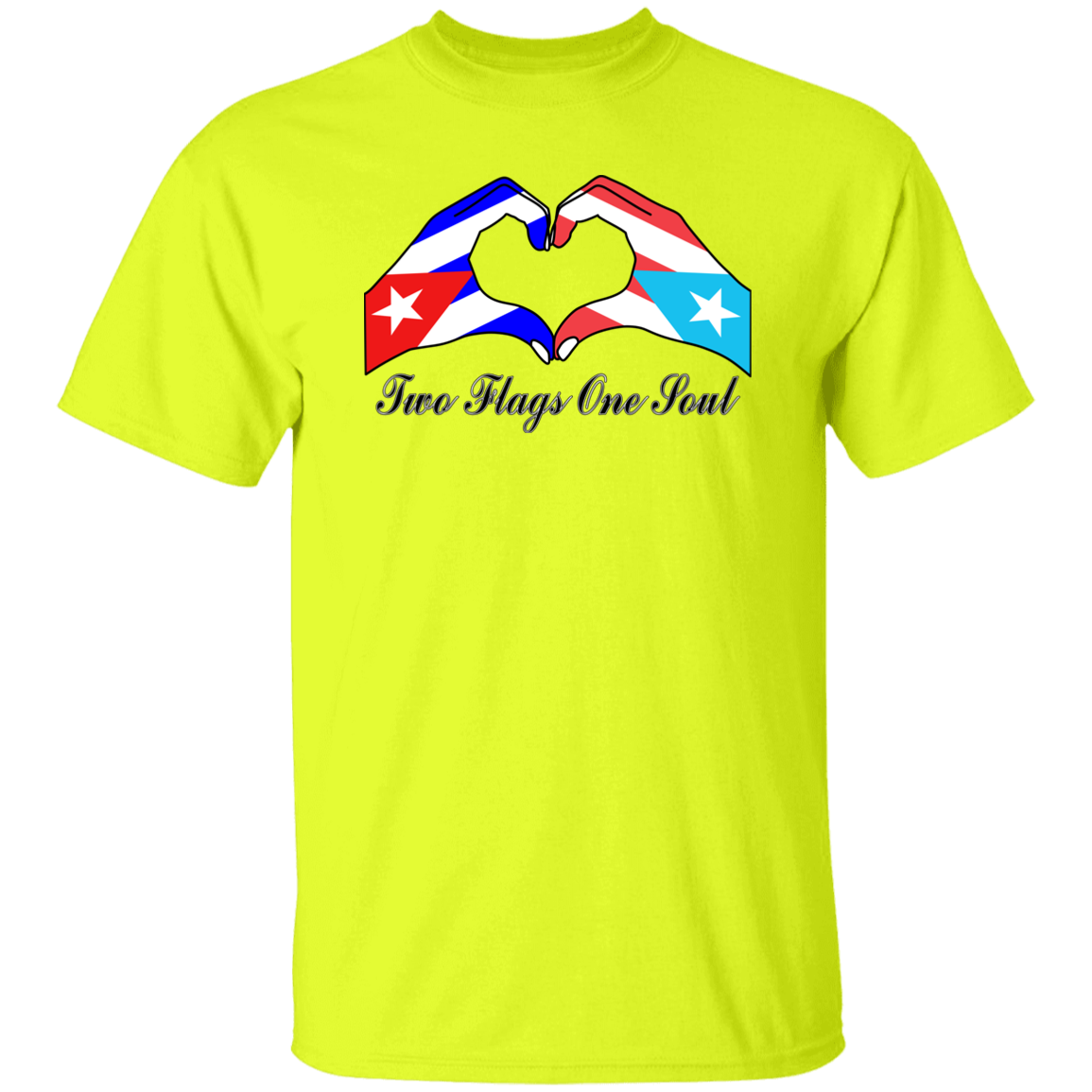 Two Flags One Soul Cuba Puerto Rico T-Shirt