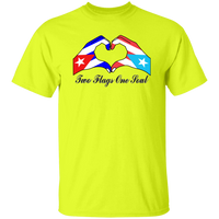 Thumbnail for Two Flags One Soul Cuba Puerto Rico T-Shirt