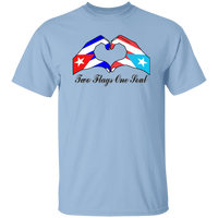 Thumbnail for Two Flags One Soul Cuba Puerto Rico T-Shirt