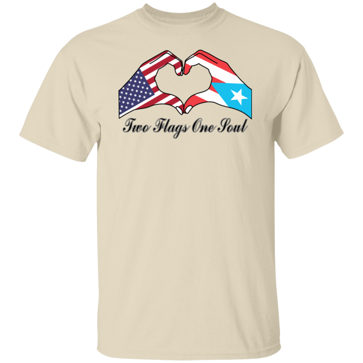 Two Flags One Sould USA Puerto Rico T-Shirt