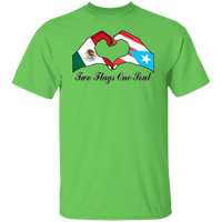 Thumbnail for Two Flags One Soul Mexico Puerto Rico T-Shirt