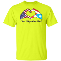 Thumbnail for Two Flags One Sould USA Puerto Rico T-Shirt