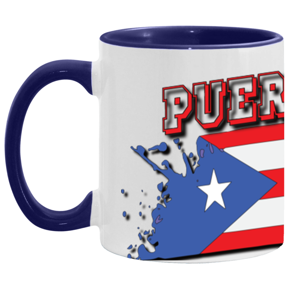 Puerto Rico Island Splash 11oz Accent Mug