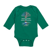 Thumbnail for American Born W/ Puerto Rican Roots Onesie