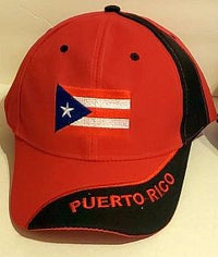 Thumbnail for Puerto RIco Flag Baseball Cap (Red or Blue)