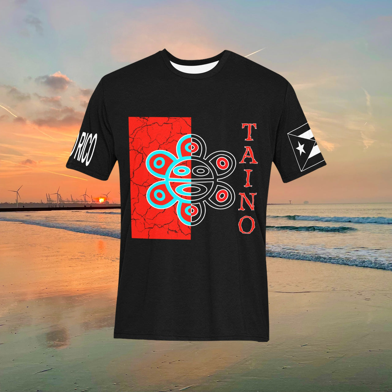 Taino Sol All-Over-Print Men's T-shirt