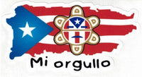 Thumbnail for Mi Orgullo Sun God Flag Decal - Puerto Rican Pride