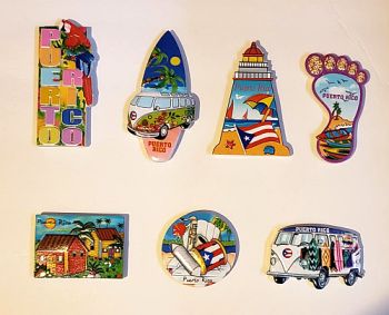 Puerto Rico Plate Magnet (9 styles)