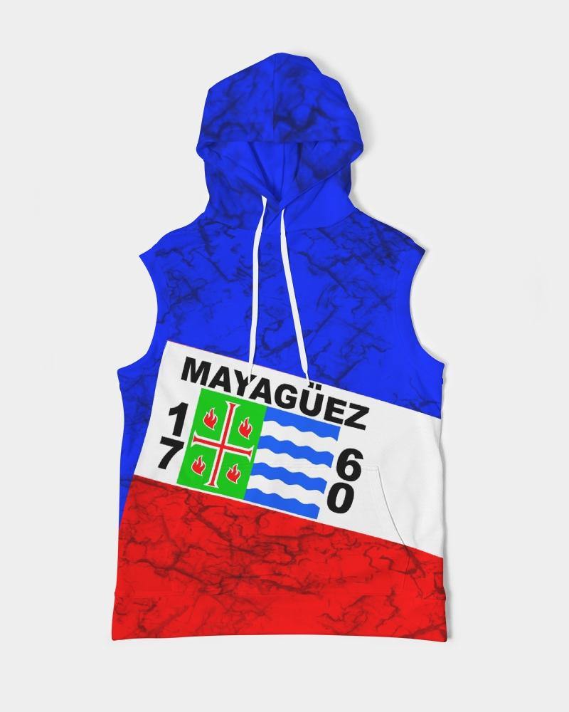 Mayaguez Premium Heavyweight Sleeveless Hoodie - Puerto Rican Pride