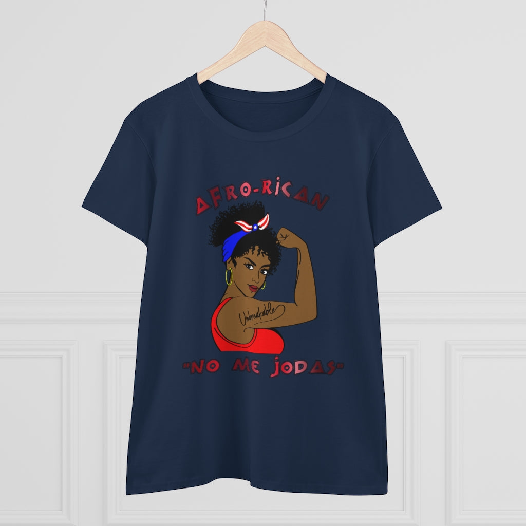 Afro-Rican "Don't Fck With Me" Women's Heavy Cotton Tee