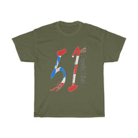 Thumbnail for 51st Unisex Heavy Cotton Tee - Puerto Rican Pride