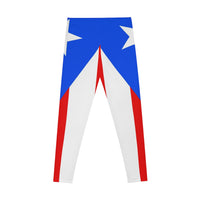 Thumbnail for Puerto Rico Flag Stretchy Leggings