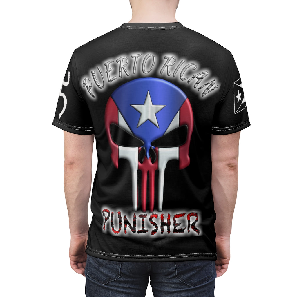 Badass Boricua / Puerto Rican Punisher - Unisex AOP Cut & Sew Tee