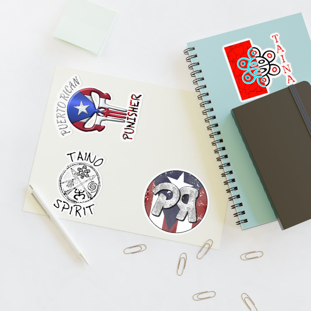 4 Puerto Rico Themed Sticker's Per Sheet (Set 1)