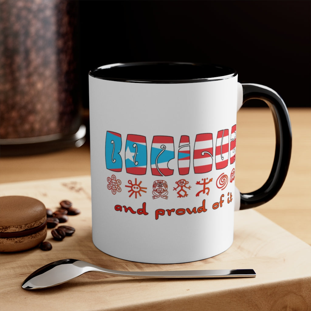 Proud Boricua - Accent Coffee Mug, 11oz