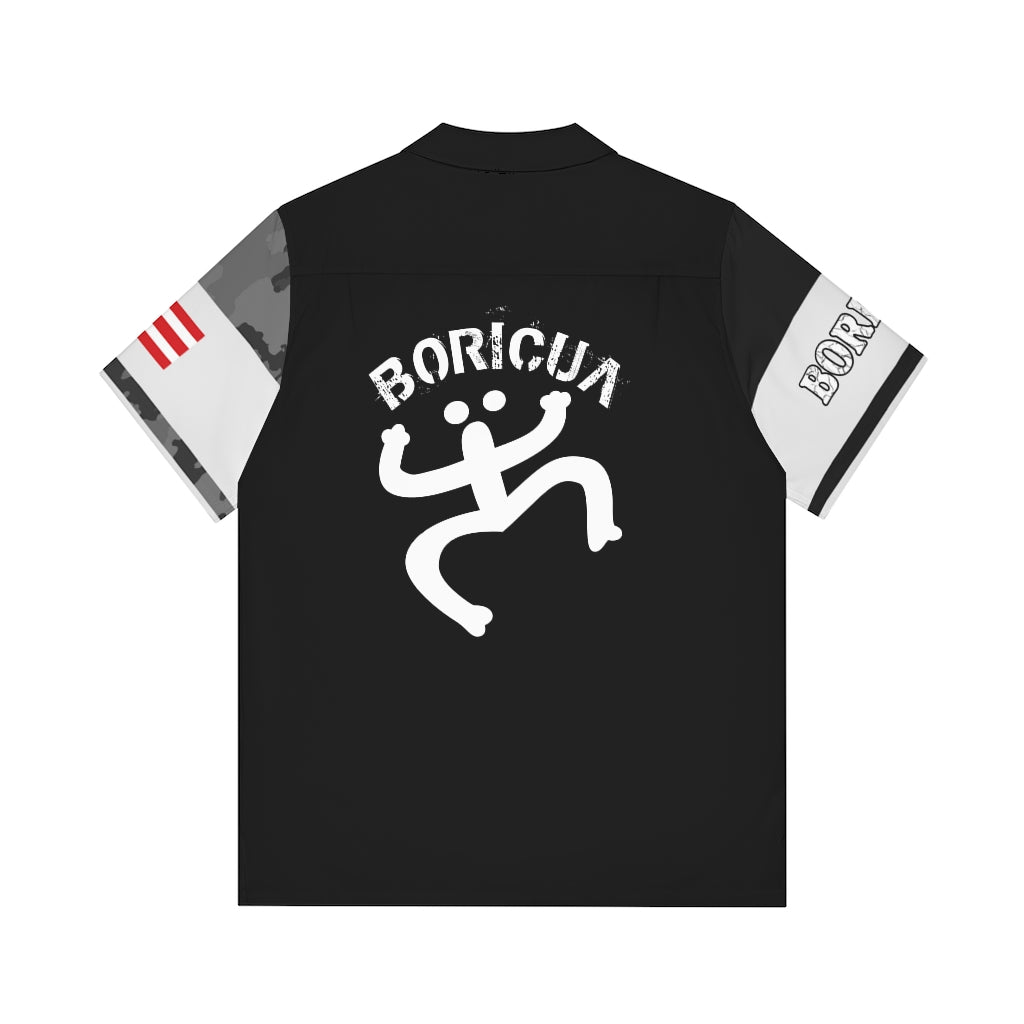 Duality Boricua Men's Hawaiian Shirt (AOP)