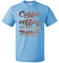 Thumbnail for Coffee Spelled Backwards T-Shirt (Sm-6XL)