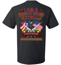 Thumbnail for I Am A Proud Puerto Rican Veteran (Sm-6XL) Back Image Only