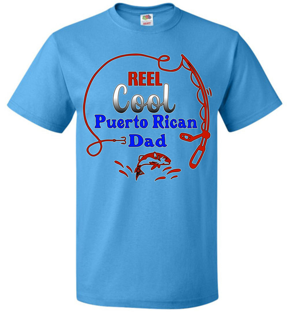 Reel Cool Puerto Rican Dad T-Shirt (Med-6XL)