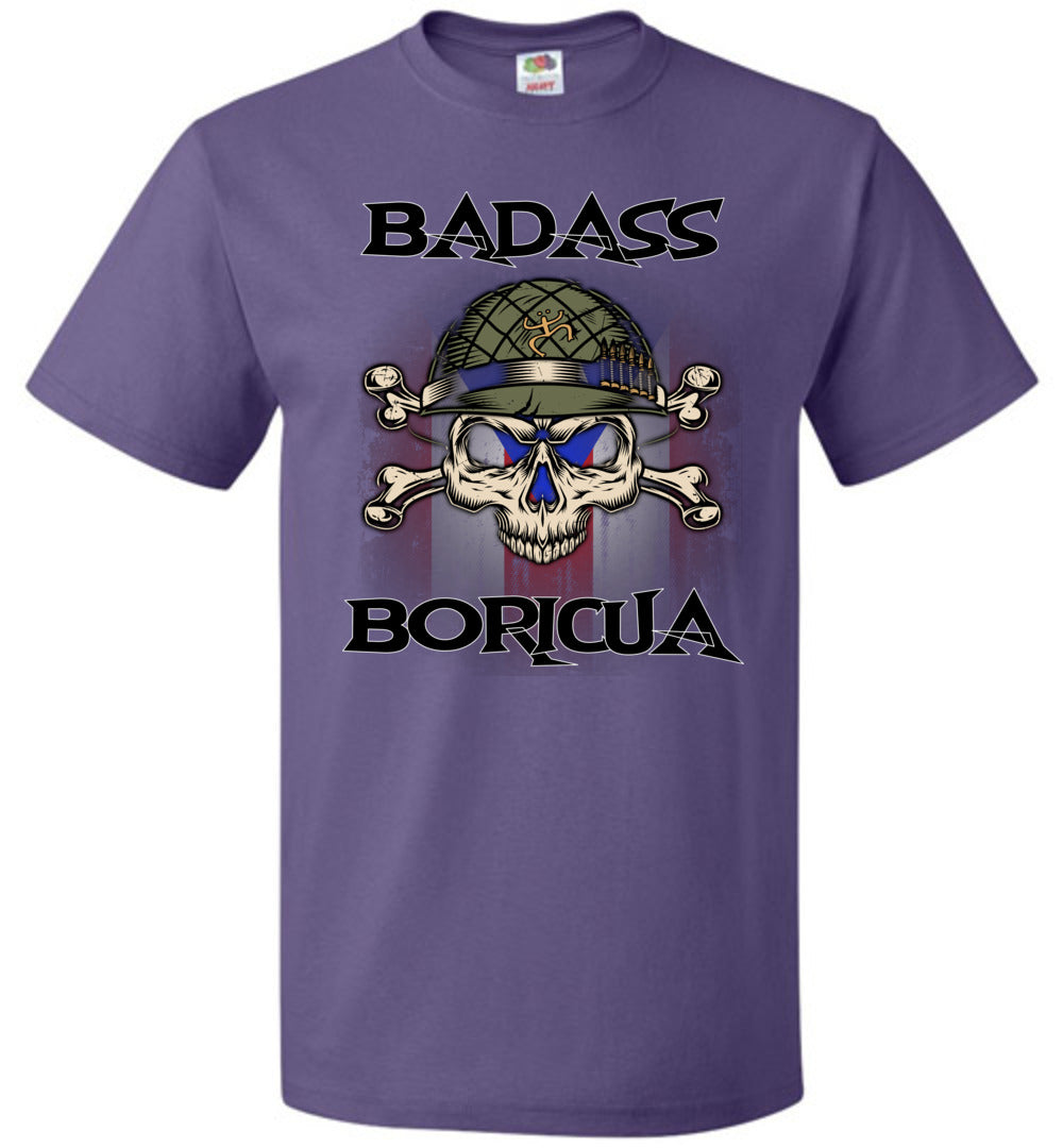 Badass Boricua Skull X Bones (Small-6XL) T-Shirt