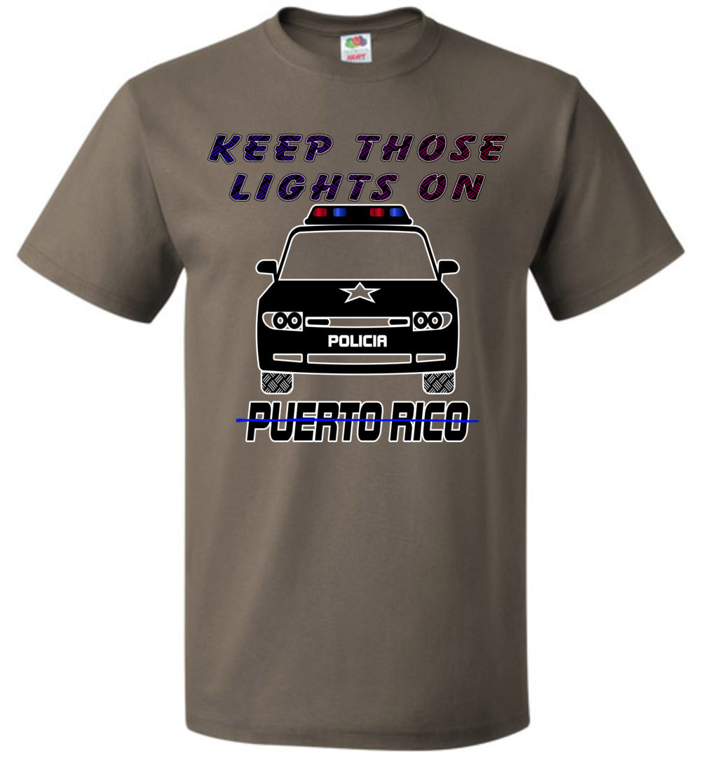 Keep Those Lights On Puerto Rico T-Shirt (Sm-6XL)