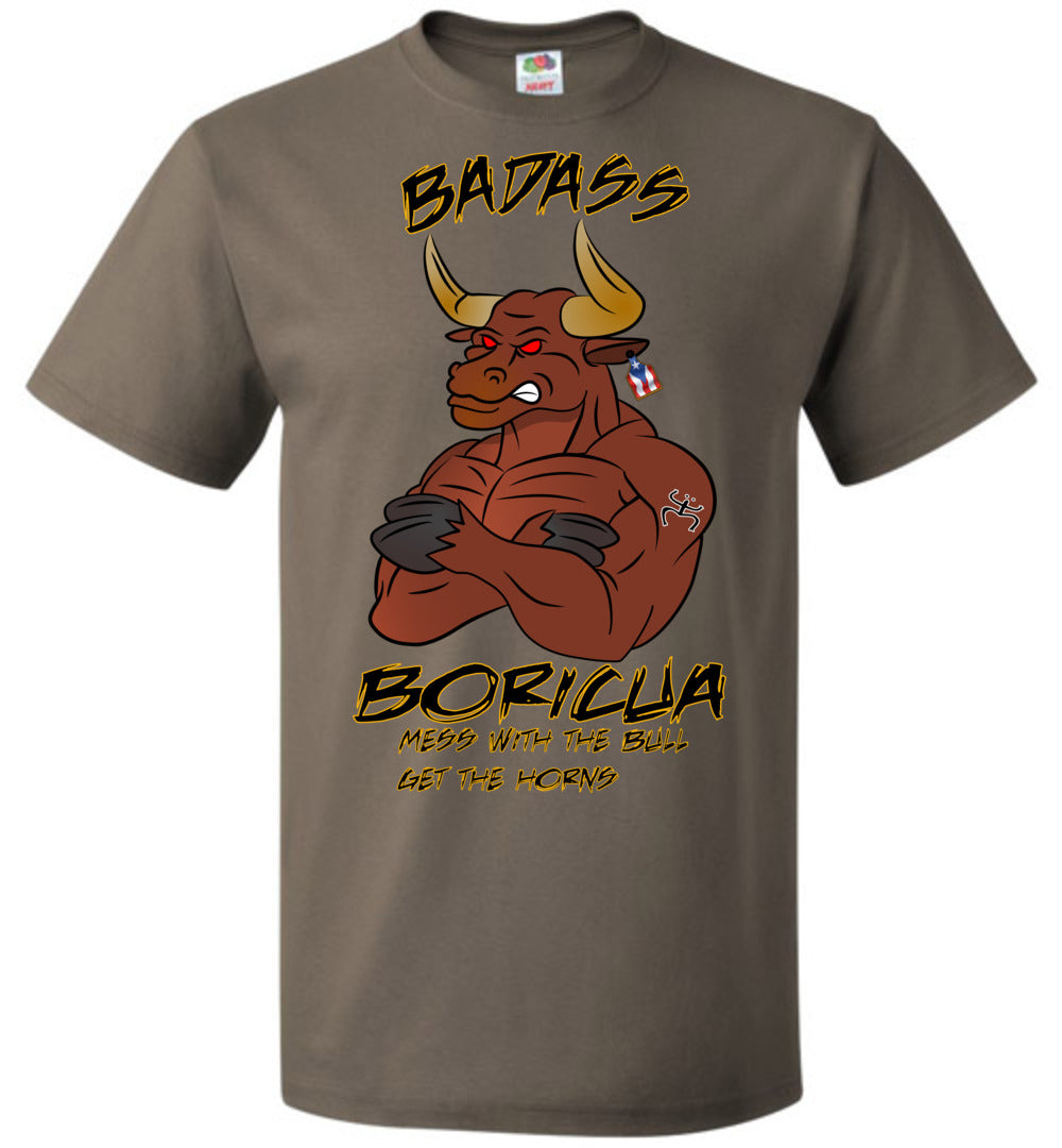 Badass Boricua Bull (Small-6XL) T-Shirt