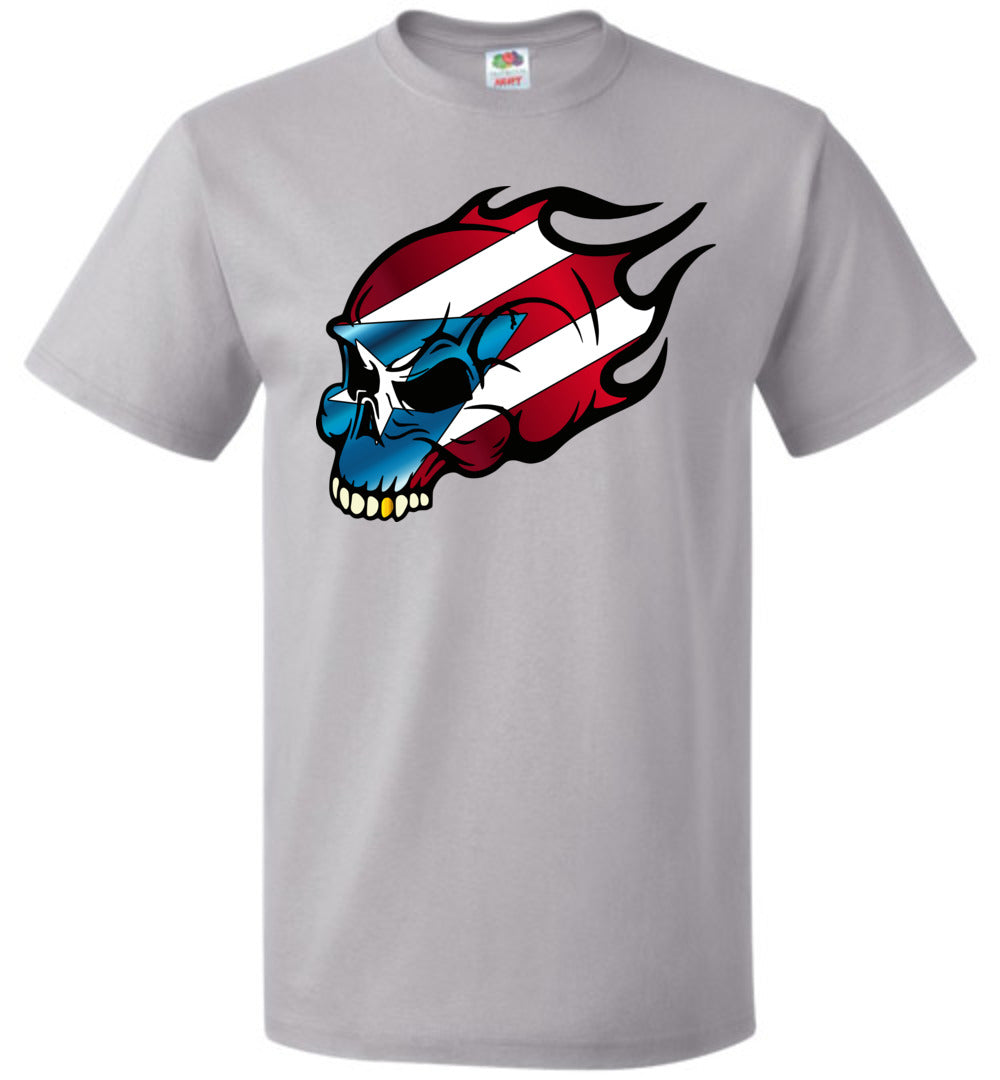 Grimm Puerto Rico Flag Skull (Sm-6XL)