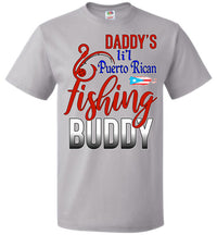 Thumbnail for Daddy's Lil Puerto Rican Fishing Buddy T-Shirt (Youth-adult Med)