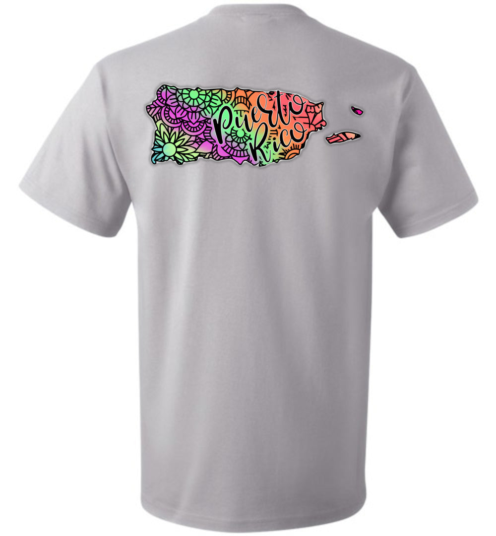 Tie Dye Puerto Rico Island (Youth Med-6XL) (Image both sides)