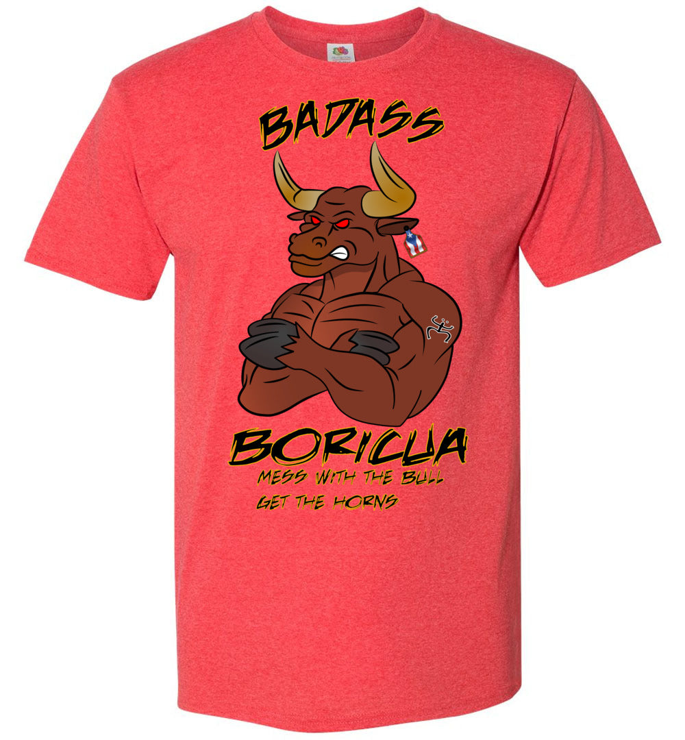 Badass Boricua Bull (Small-6XL) T-Shirt