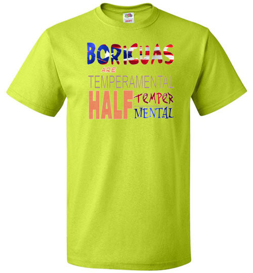 Boricuas Are Temper Mental (Small-6XL)