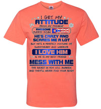 Thumbnail for My Attitude Comes From My Awesome Puerto Rican Dad (Small-6XL)
