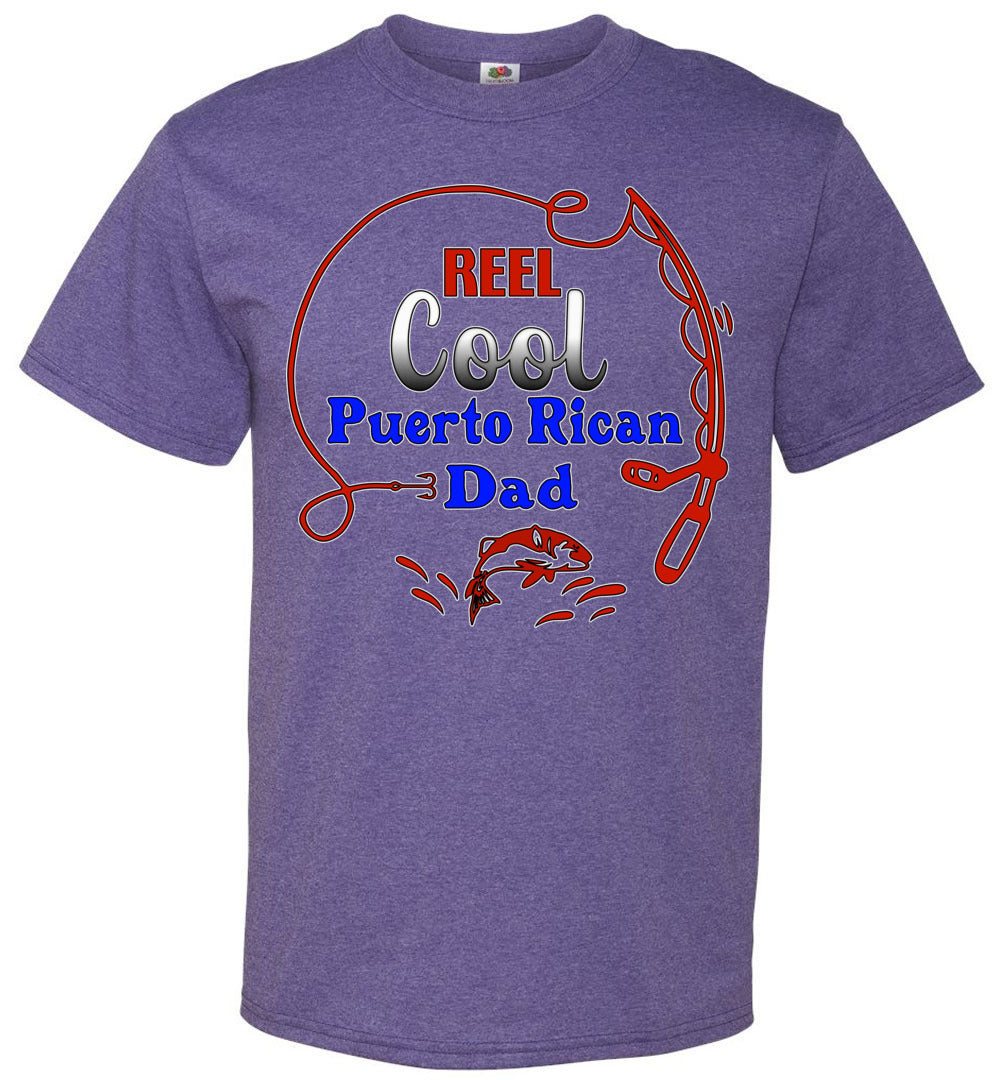 Reel Cool Puerto Rican Dad T-Shirt (Med-6XL)