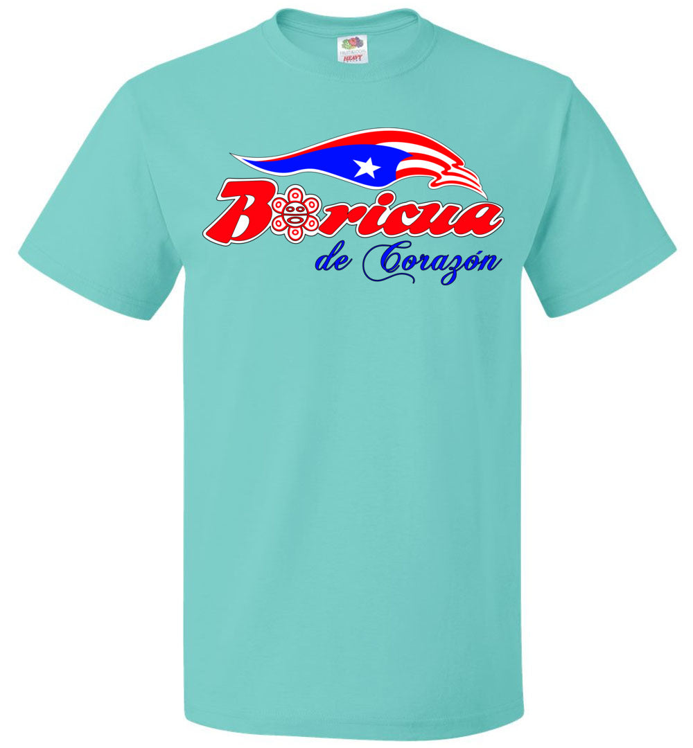 Boricua De Corazon T-Shirt (Small-6XL)